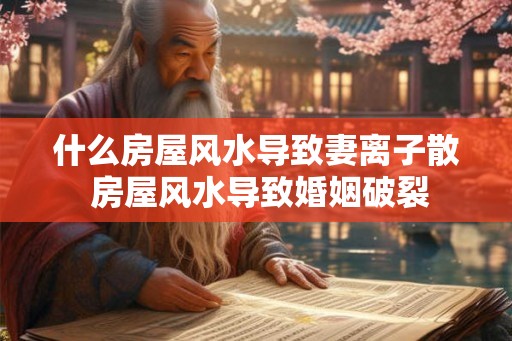 什么房屋风水导致妻离子散 房屋风水导致婚姻破裂