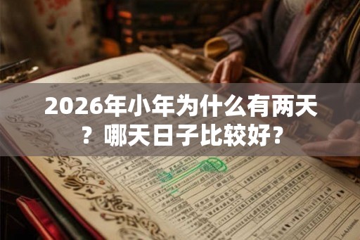 2026年小年为什么有两天?哪天日子比较好? 2026年小年为什么有两天?哪天日子比较好?