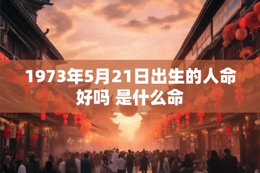 1973年5月21日出生的人命好吗 是什么命