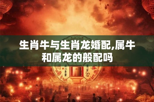 生肖牛与生肖龙婚配,属牛和属龙的般配吗