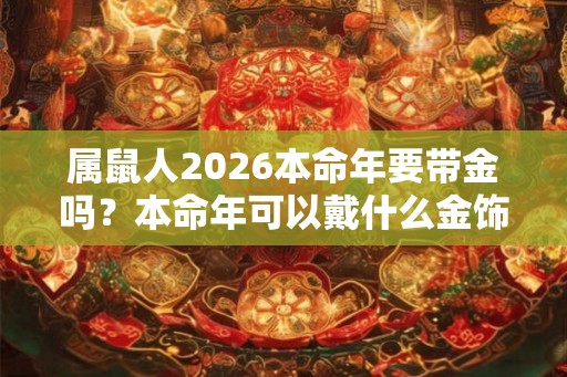 属鼠人2026本命年要带金吗？本命年可以戴什么金饰？