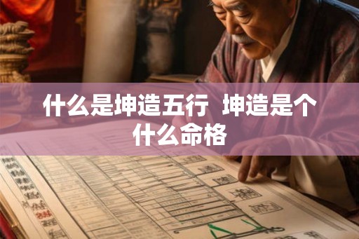 什么是坤造五行  坤造是个什么命格