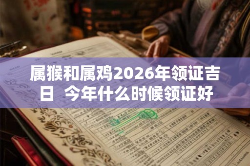 属猴和属鸡2026年领证吉日  今年什么时候领证好