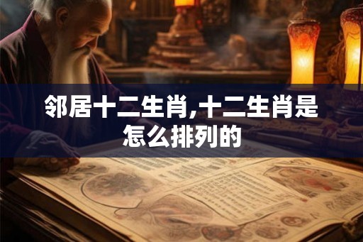 邻居十二生肖,十二生肖是怎么排列的