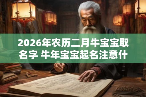 2026年农历二月牛宝宝取名字 牛年宝宝起名注意什么