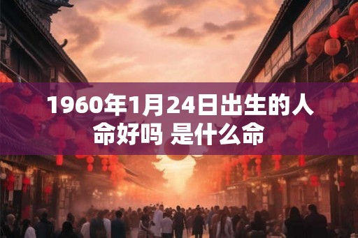 1960年1月24日出生的人命好吗 是什么命