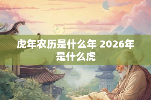 虎年农历是什么年 2026年是什么虎