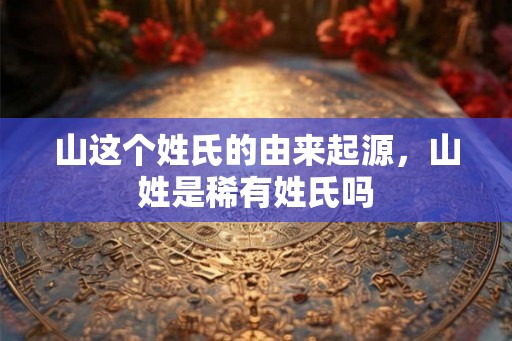 山这个姓氏的由来起源，山姓是稀有姓氏吗