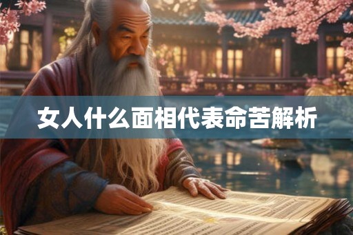 女人什么面相代表命苦解析 女人什么面相代表命苦解析