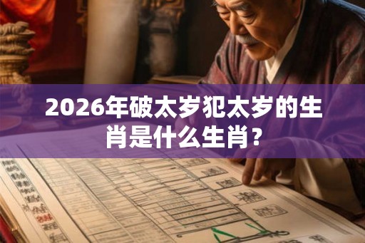 2026年破太岁犯太岁的生肖是什么生肖？