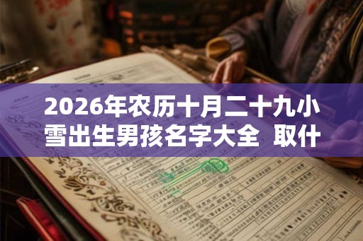 2026年农历十月二十九小雪出生男孩名字大全  取什么名字最好