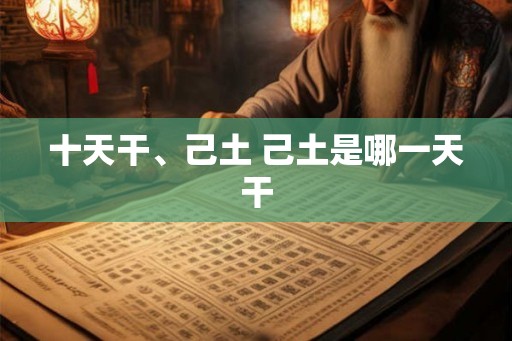 十天干、己土 己土是哪一天干 十天干、己土 己土是哪一天干