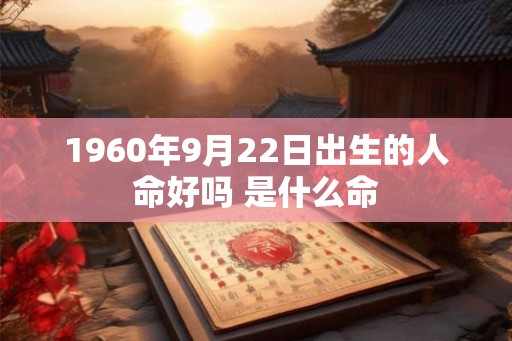 1960年9月22日出生的人命好吗 是什么命