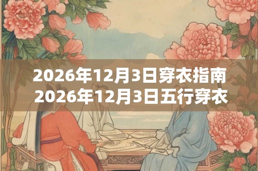 2026年12月3日穿衣指南 2026年12月3日五行穿衣