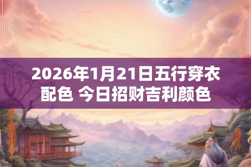 2026年1月21日五行穿衣配色 今日招财吉利颜色