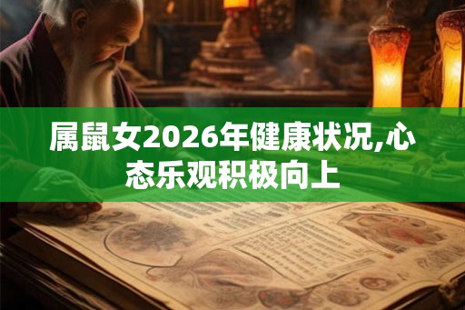 属鼠女2026年健康状况,心态乐观积极向上