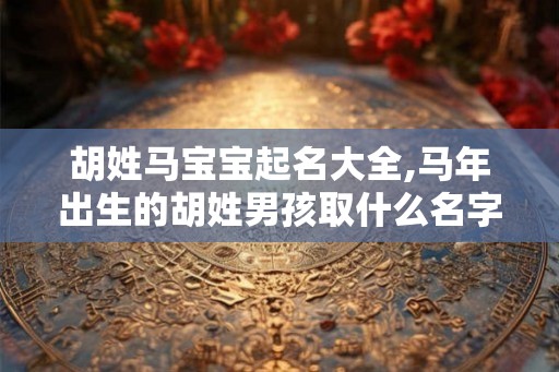 胡姓马宝宝起名大全,马年出生的胡姓男孩取什么名字好? 胡姓马宝宝起名大全,马年出生的胡姓男孩取什么名字好?