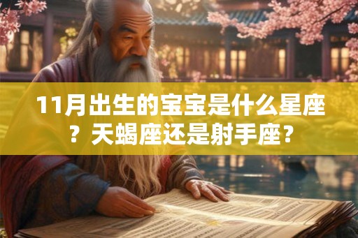 11月出生的宝宝是什么星座？天蝎座还是射手座？