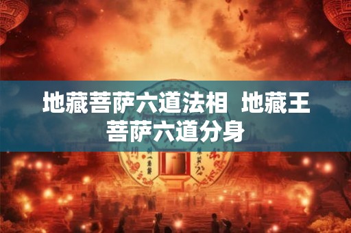 地藏菩萨六道法相  地藏王菩萨六道分身