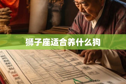 狮子座适合养什么狗