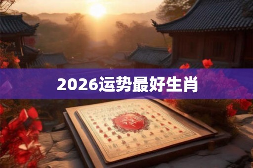 2026运势最好生肖