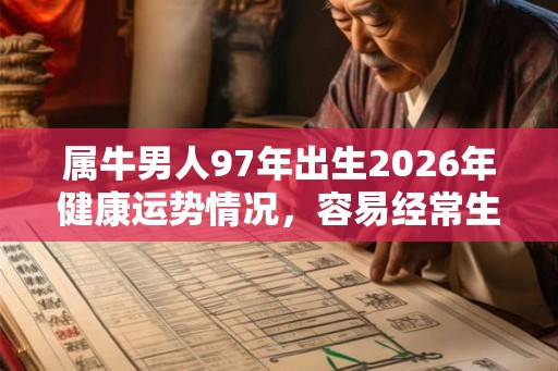 属牛男人97年出生2026年健康运势情况，容易经常生病