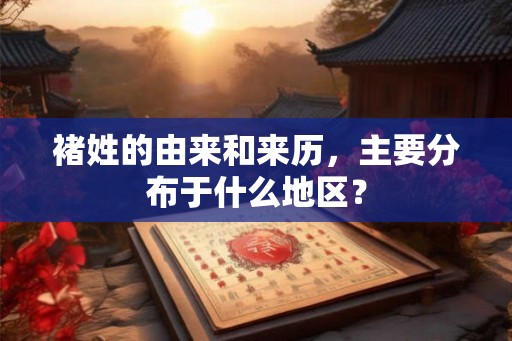 褚姓的由来和来历，主要分布于什么地区？