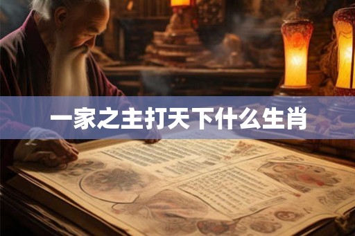 一家之主打天下什么生肖