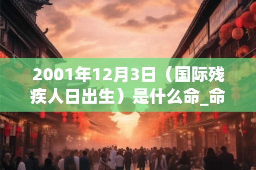 2001年12月3日（国际残疾人日出生）是什么命_命运如何