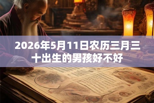 2026年5月11日农历三月三十出生的男孩好不好 2026年5月11日农历三月三十出生的男孩好不好