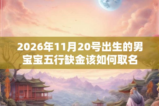 2026年11月20号出生的男宝宝五行缺金该如何取名