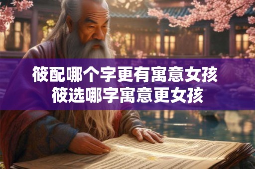 筱配哪个字更有寓意女孩 筱选哪字寓意更女孩