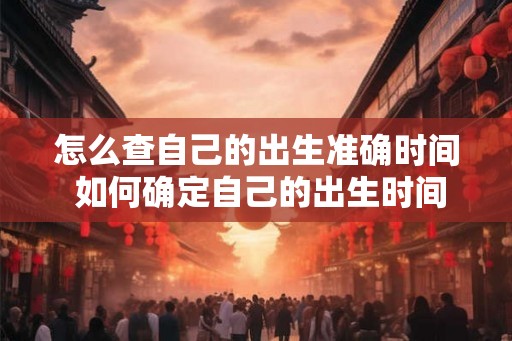 怎么查自己的出生准确时间 如何确定自己的出生时间