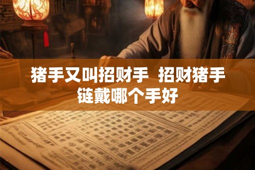 猪手又叫招财手  招财猪手链戴哪个手好