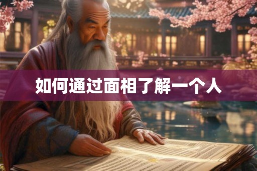 如何通过面相了解一个人