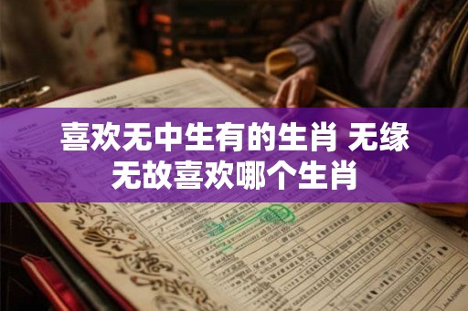 喜欢无中生有的生肖 无缘无故喜欢哪个生肖
