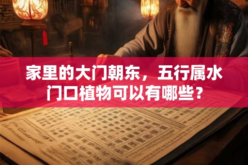 家里的大门朝东，五行属水门口植物可以有哪些？