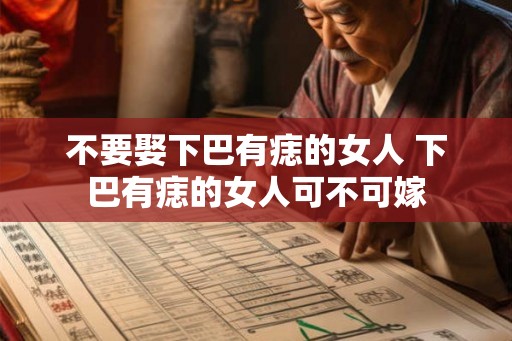 不要娶下巴有痣的女人 下巴有痣的女人可不可嫁
