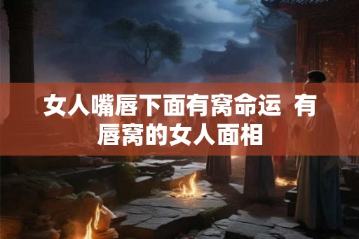 女人嘴唇下面有窝命运  有唇窝的女人面相