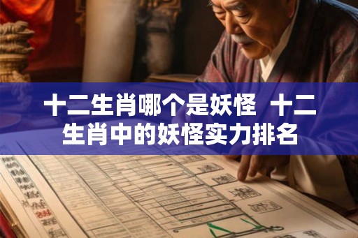 十二生肖哪个是妖怪  十二生肖中的妖怪实力排名