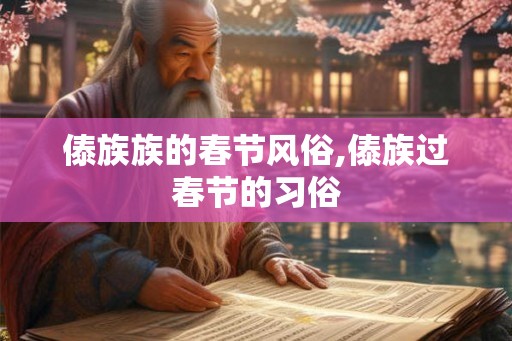 傣族族的春节风俗,傣族过春节的习俗