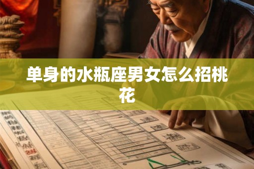 单身的水瓶座男女怎么招桃花
