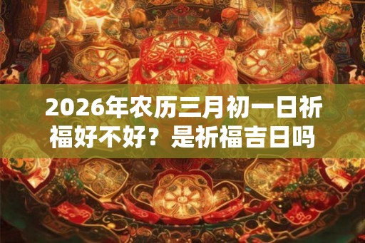 2026年农历三月初一日祈福好不好？是祈福吉日吗