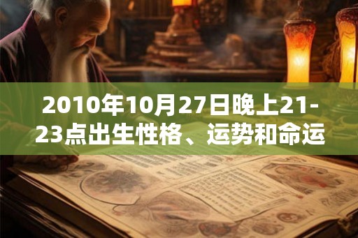 2010年10月27日晚上21-23点出生性格、运势和命运