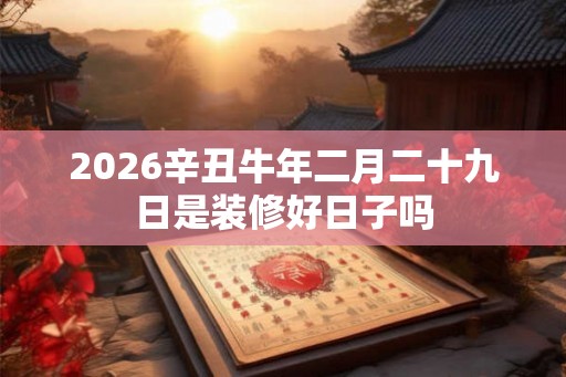 2026辛丑牛年二月二十九日是装修好日子吗