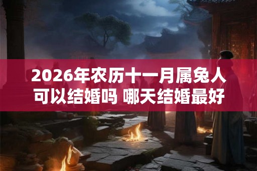 2026年农历十一月属兔人可以结婚吗 哪天结婚最好