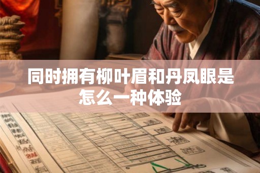 同时拥有柳叶眉和丹凤眼是怎么一种体验