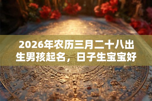 2026年农历三月二十八出生男孩起名，日子生宝宝好吗？