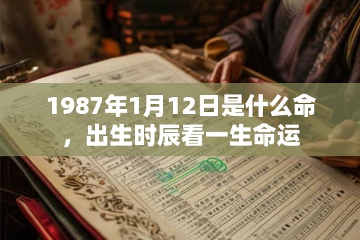 1987年1月12日是什么命，出生时辰看一生命运