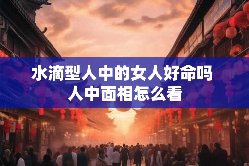 水滴型人中的女人好命吗 人中面相怎么看